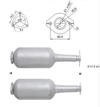Soot/Particulate Filter, exhaust system (SZK-963SIC)
