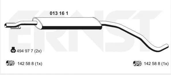 Centre Muffler (OS-796)