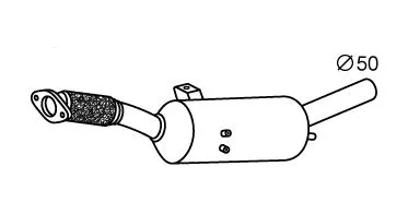 Soot/Particulate Filter, exhaust system (RK-382SIC)