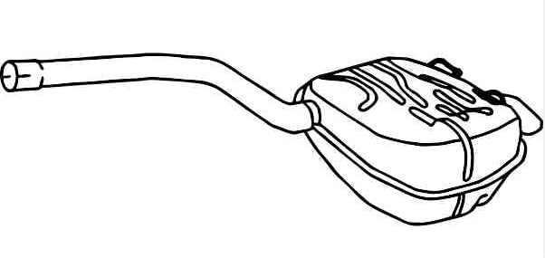 Rear Muffler (VOS-174)