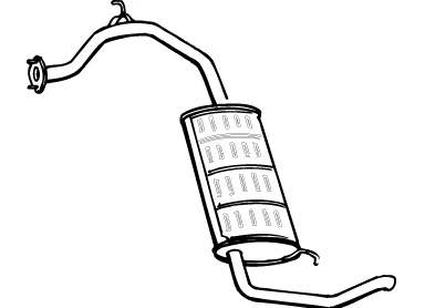 Rear Muffler (HOS-62)