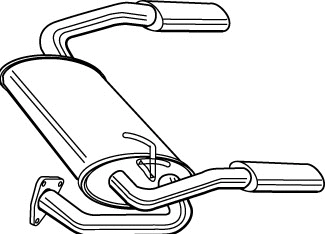 Rear Muffler (MOS-214)