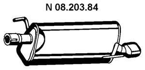 Rear Muffler (OS-620EBER)