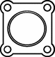 Gasket, exhaust pipe (CD-118)