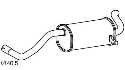 Rear Muffler (RS-416)