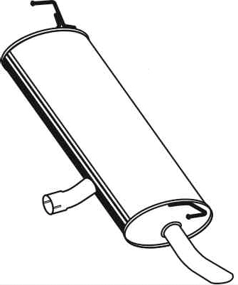 Rear Muffler (DS-346)