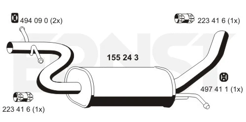Rear Muffler (RS-170)