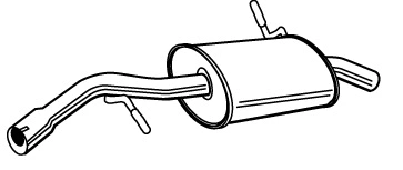 Rear Muffler (CS-232)