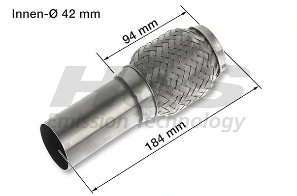 Flexible Pipe, exhaust system (UFR-793)