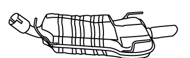 Rear Muffler (OS-351)