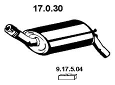 Rear Muffler (RS-258EBER)