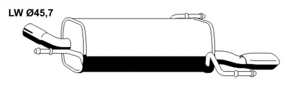 Rear Muffler (OS-573ERNS)