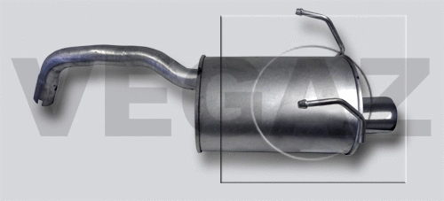 Rear Muffler (FTS-371)