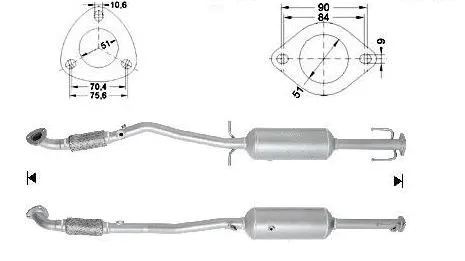 Soot/Particulate Filter, exhaust system (OK-337)