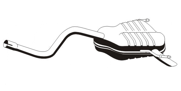 Rear Muffler (FTS-258ERNS)