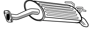 Rear Muffler (HOS-190)