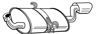 Rear Muffler (VOS-108)