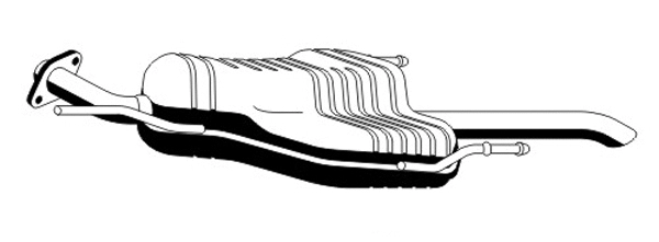 Rear Muffler (OS-627ERNS)