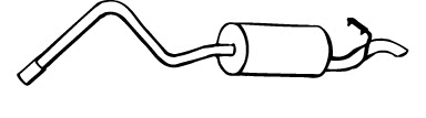 Rear Muffler (FS-330)