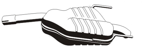 Rear Muffler (OS-592ERNS)