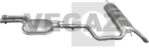 Centre/Rear Muffler (MS-260)