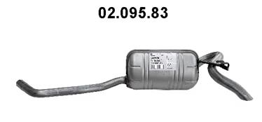 Rear Muffler (LS-95EBER)