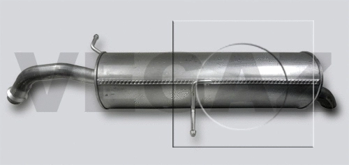Rear Muffler (CS-266)