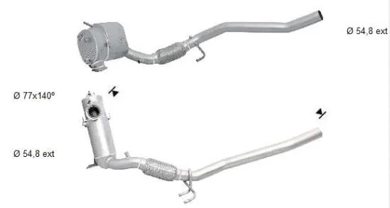 Soot/Particulate Filter, exhaust system (VK-430SIC)