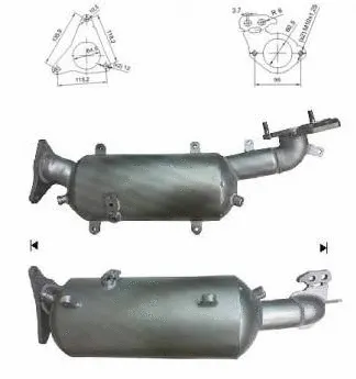 Soot/Particulate Filter, exhaust system (SAK-908SIC)