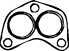 Gasket, exhaust pipe (MID-103)
