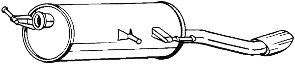 Rear Muffler (PGS-339)