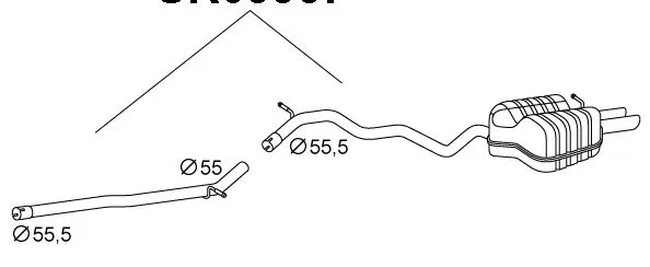 Rear Muffler (SKS-161)
