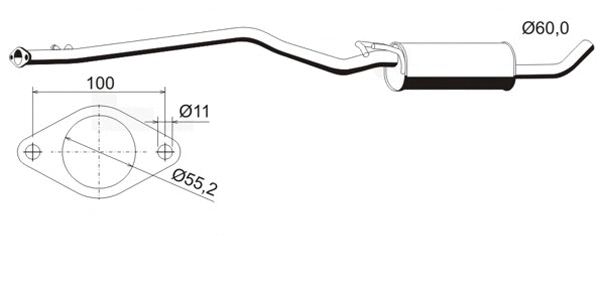 Centre Muffler (FS-615ERNS)
