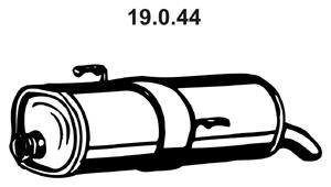 Rear Muffler (PGS-195EBER)