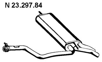 Rear Muffler (MS-297EBER)