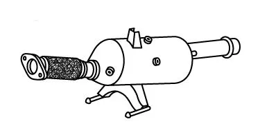 Soot/Particulate Filter, exhaust system (DK-810SIC)
