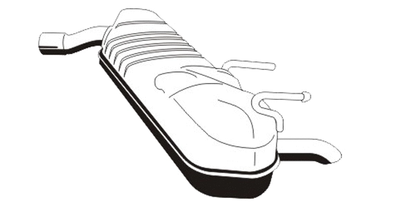 Rear Muffler (OS-604ERNS)