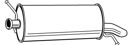 Rear Muffler (CS-191)