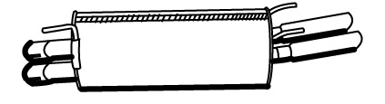 Rear Muffler (OS-364)