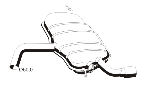 Rear Muffler (AS-269ERNS)