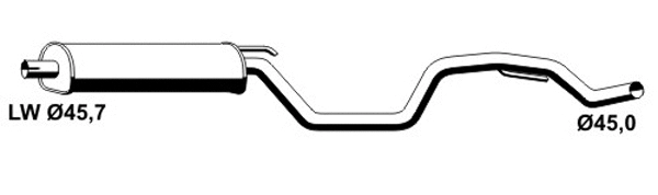 Centre Muffler (OS-560ERNS)