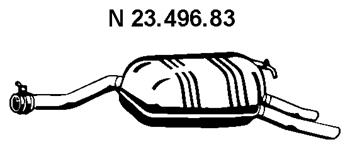 Rear Muffler (MS-298EBER)