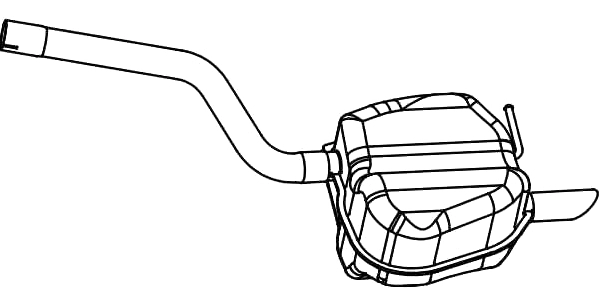 Rear Muffler (VS-573)