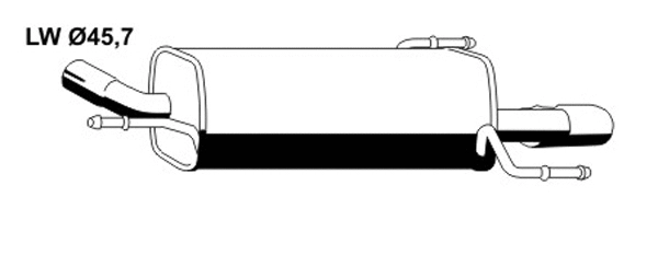Rear Muffler (OS-481ERNS)
