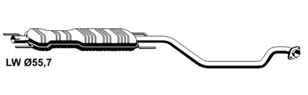 Centre Muffler (OS-465ERNS)