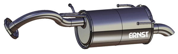 Rear Muffler (DS-205ERNS)