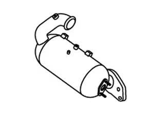 Soot/Particulate Filter, exhaust system (RK-387SIC)