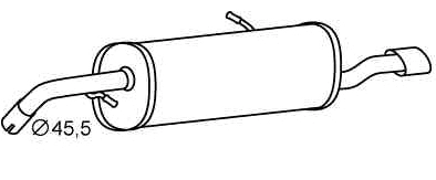 Rear Muffler (PGS-357)