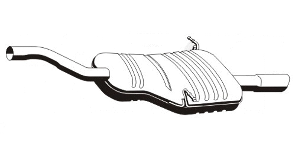 Rear Muffler (BS-368ERNS)