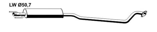 Centre Muffler (OS-417ERNS)
